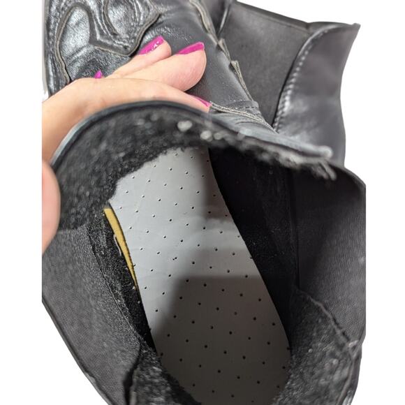 Vegan Unbranded cowgirl short boots Sz 9.5  new insoles wear left see photos - Picture 10 of 10